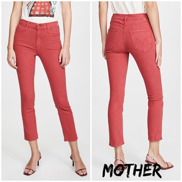 MOTHER The Dazzler Ankle Straight-Leg Jeans Fruit.  Size 24 - Picture 1 of 11
